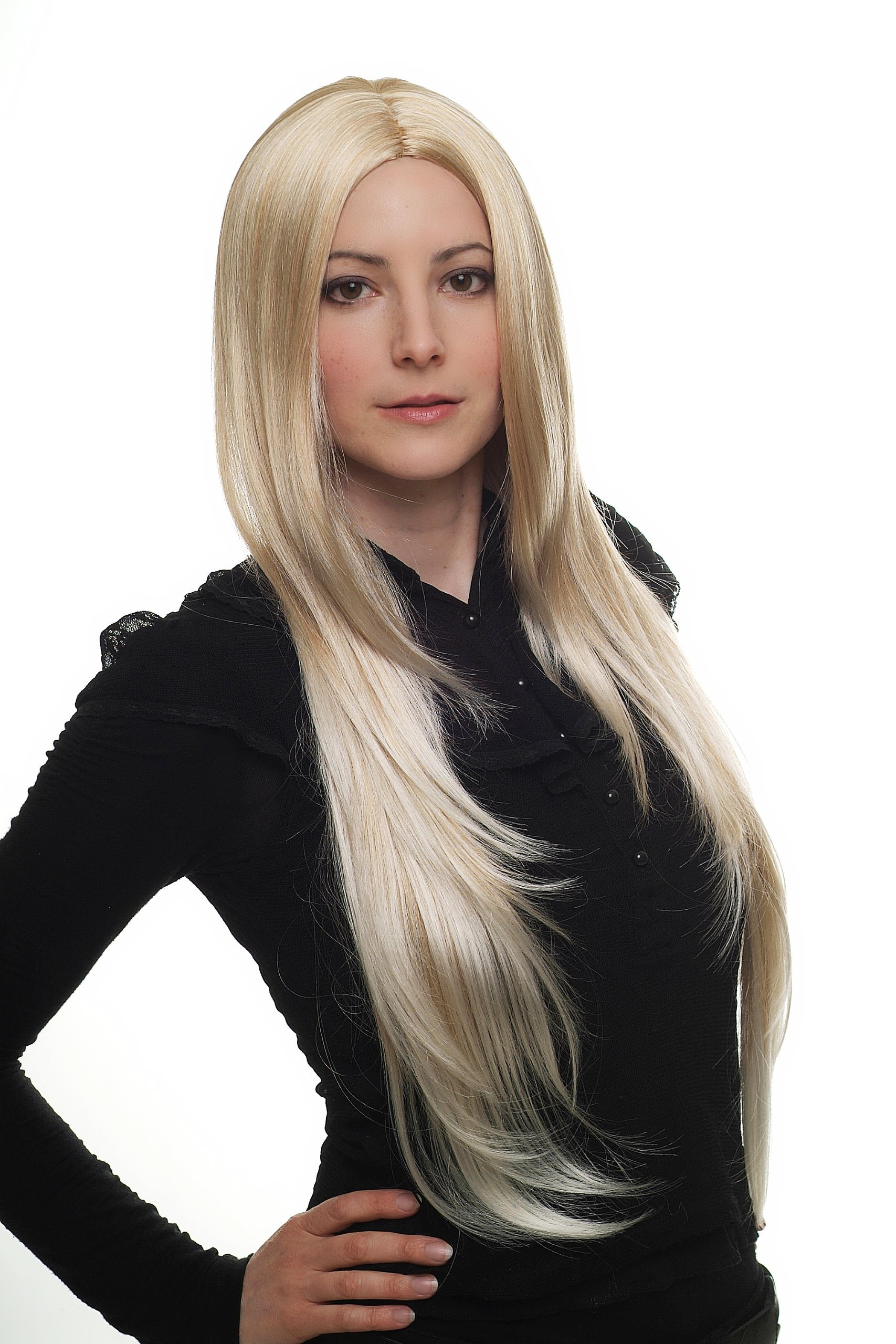 wig-me-up-3217-lang-per-cke-blond-mix-hell-mit-mittelscheitel image 1