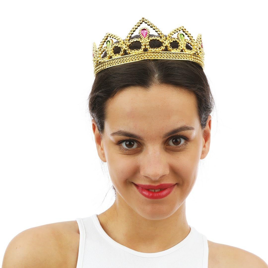 p-tit-clown-17629-prinzessinnen-diadem-gold-kunststoff-damen image 3