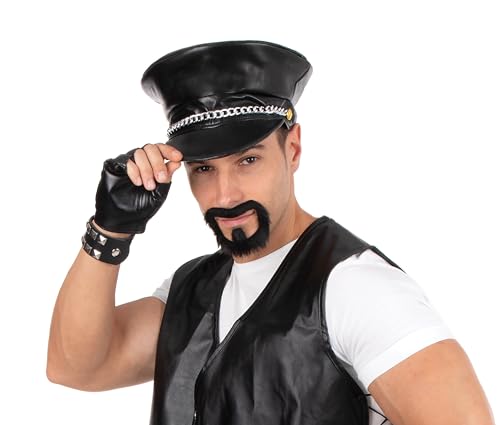 ptit-clown-schnurrbart-biker-schwarz-anklebe-bart image 6