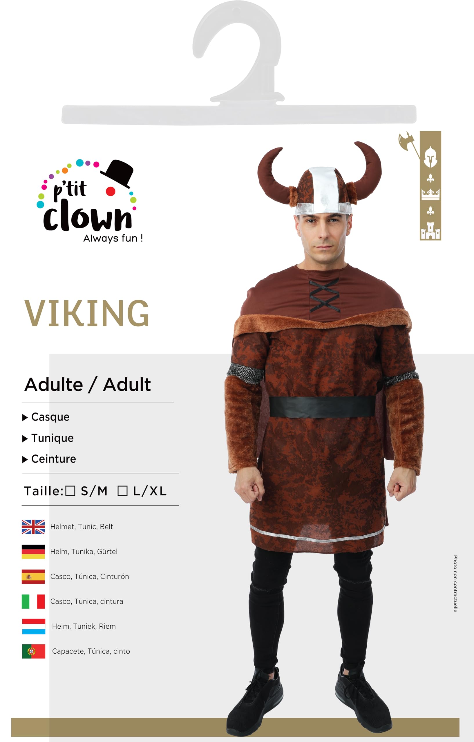 ptit-clown-wikinger-kost-m-herren-l-xl-familien-kost-m-aus-polyester image 6