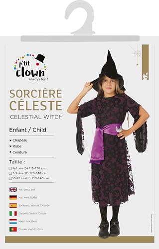 p-tit-clown-hexe-kost-m-m-dchen-kleid-hut-g-rtel image 8