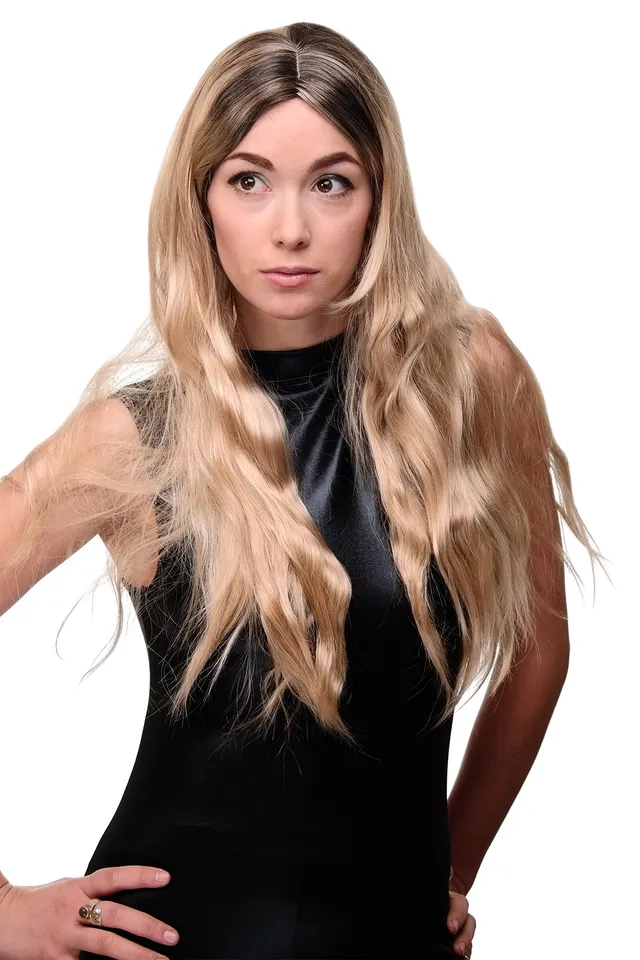 wig-me-up-gfw1839-27-613-1-damenper-cke-lang-wellig-mischblond-mit-schwarzem-ans image 1