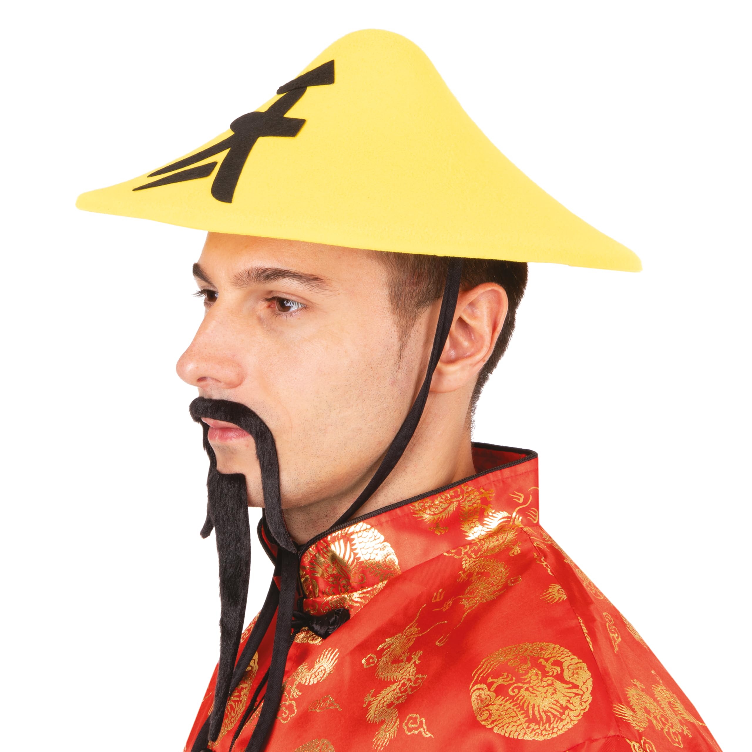 ptit-clown-chinesischer-filzhut-gelb-f-r-erwachsene image 6