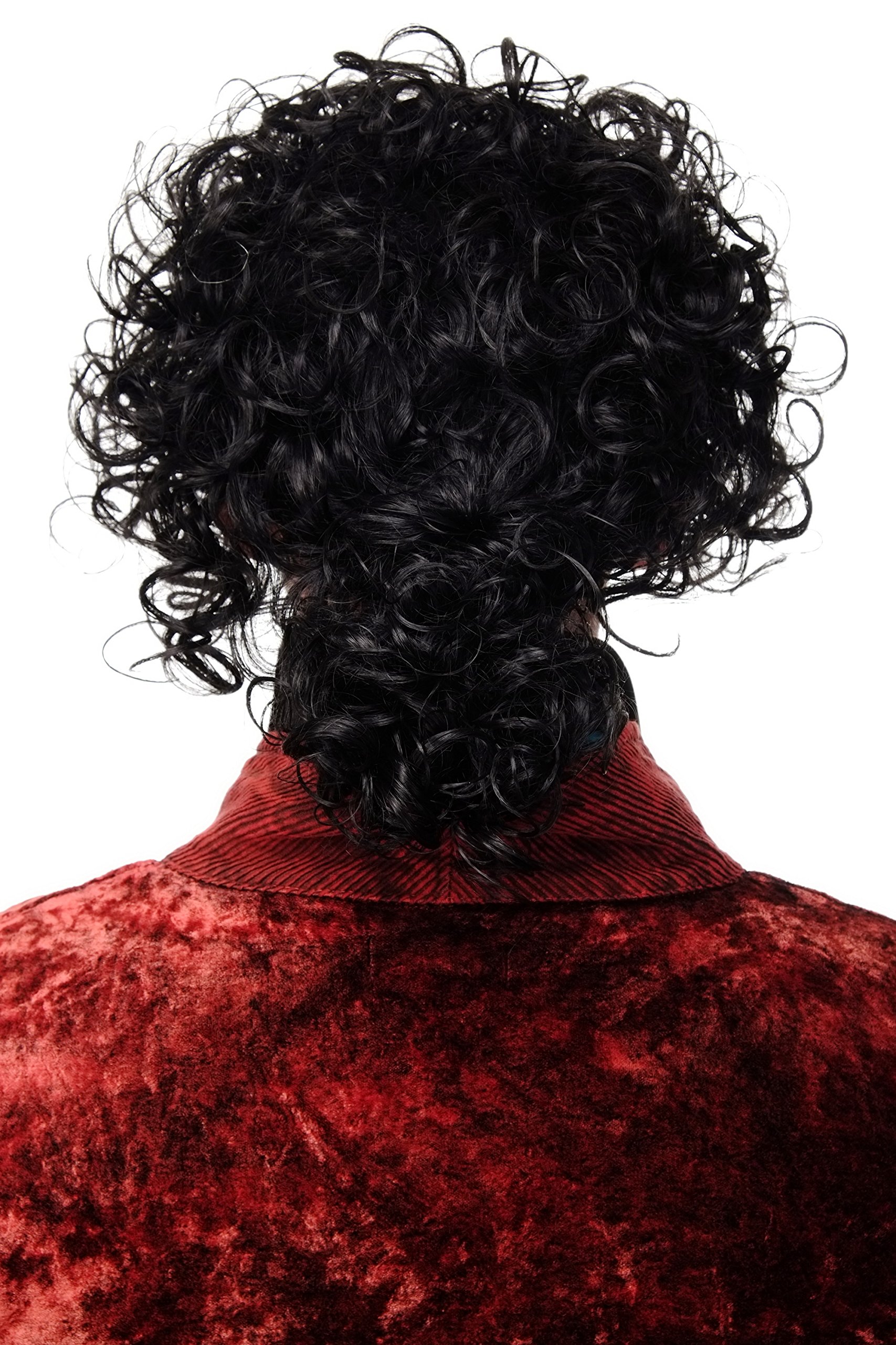 wig-me-up-mj-4-1b-per-cke-schwarz-wild-gelockt-mit-zopf-barock-35-cm image 3