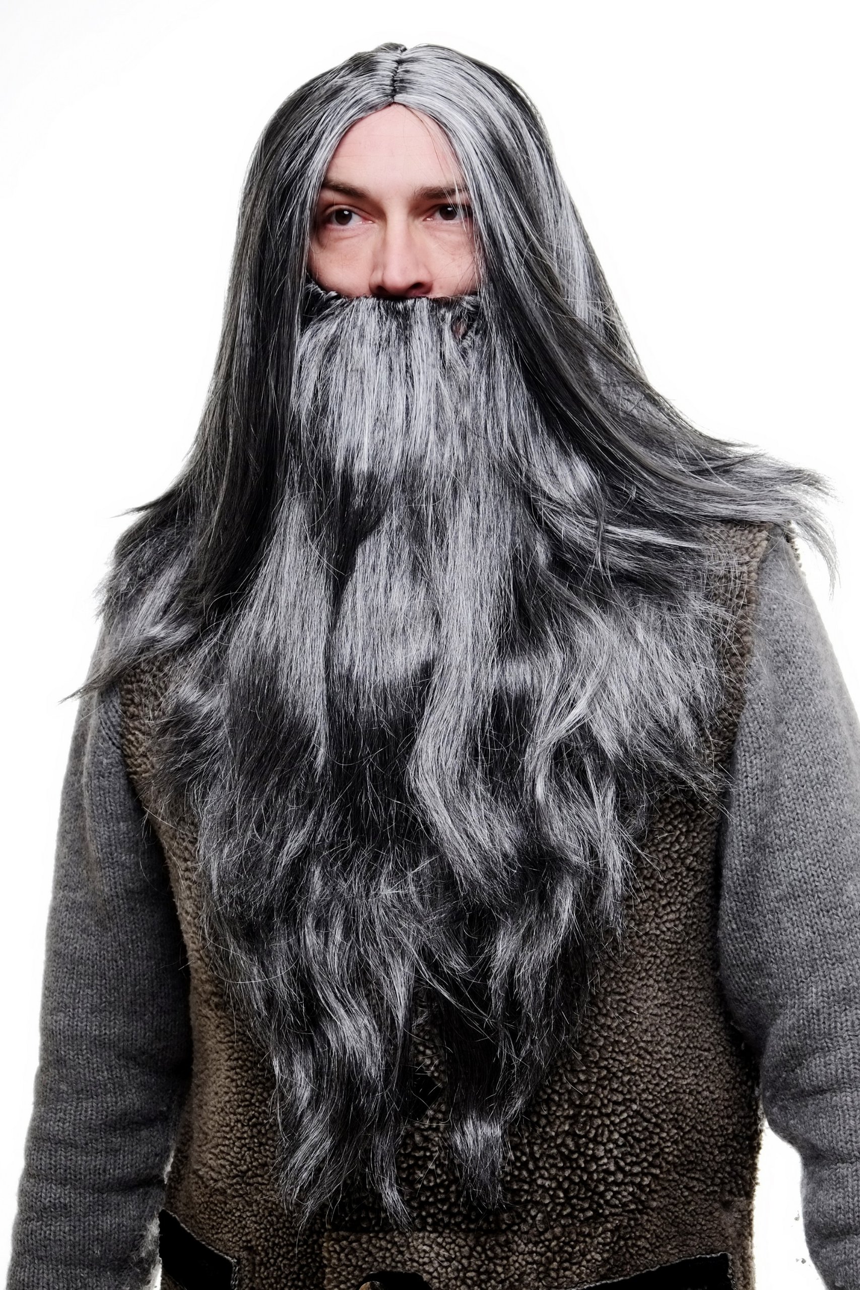 wig-me-up-pw0210-p103mpc309-per-cke-bart-set-grau-zauberer-eremit image 1