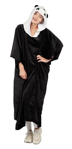 ptit-clown-panda-poncho-erwachsene-schwarz-one-size image 7