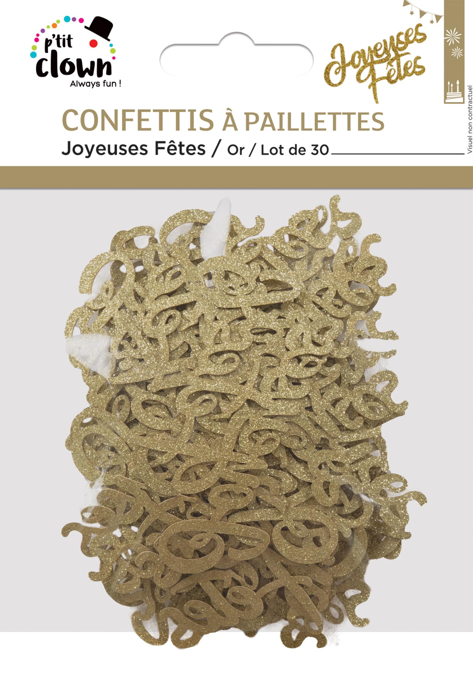 ptit-clown-glitzer-konfetti-happy-f-tes-gold-30-st-ck image 2