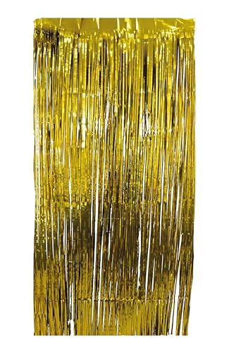 p-tit-clown-lam-vorhang-2-40-m-gold-party-deko image 4