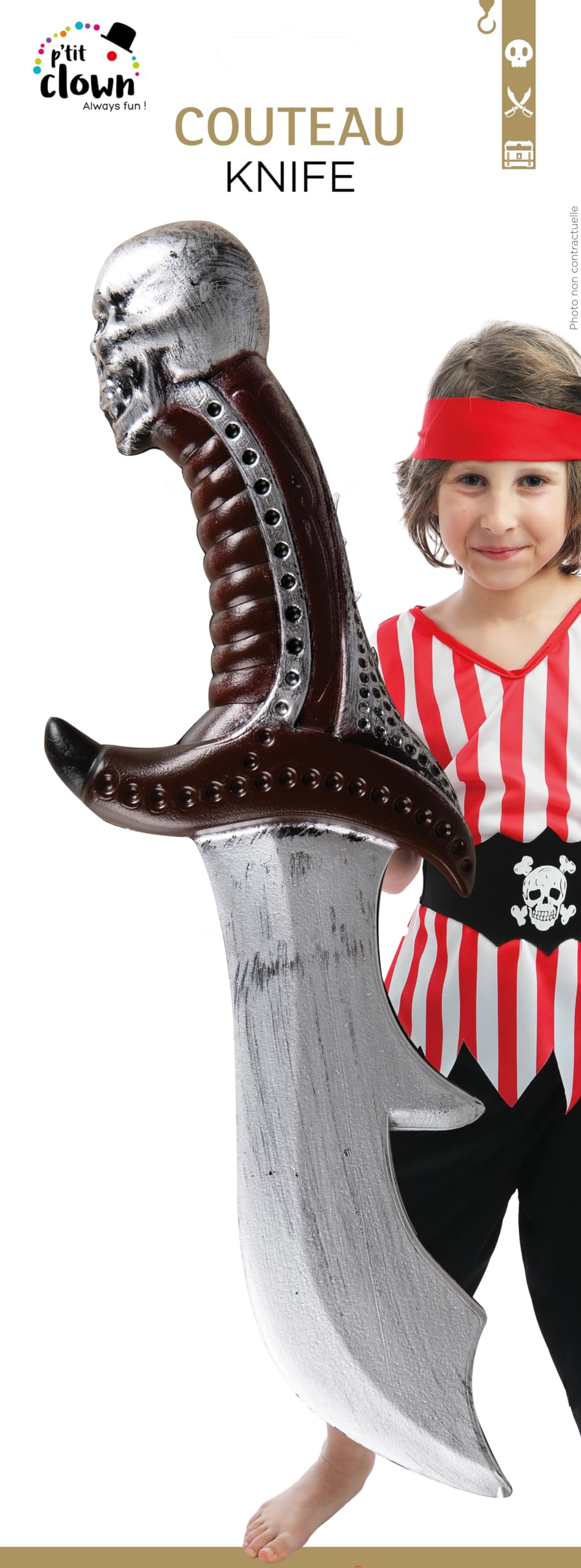 p-tit-clown-23322-piraten-messer-attrappe-29-cm-totenkopf-griff-silber-braun image 3