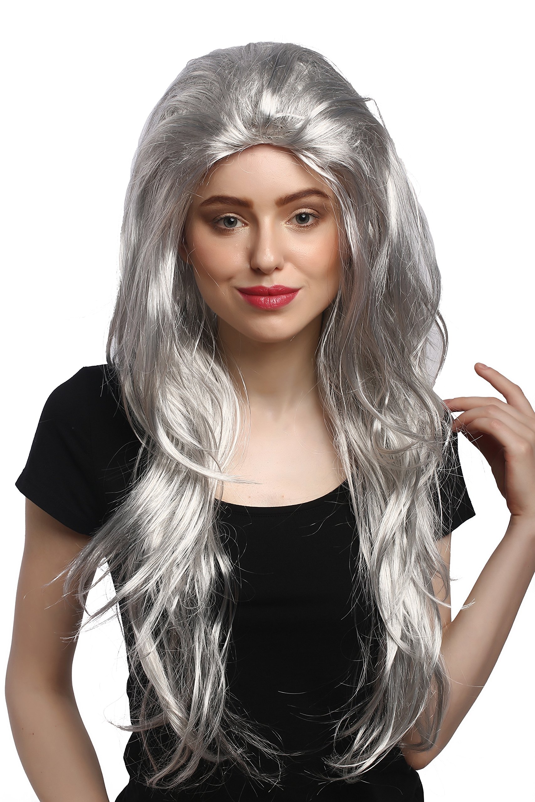 wig-me-up-91125-party-per-cke-grau-lang-70-cm-hexe-oma image 1