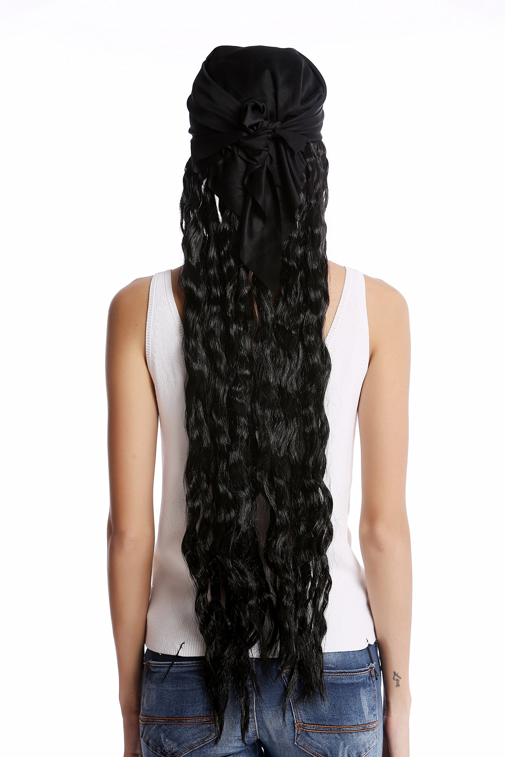 wig-me-up-90895-piraten-per-cke-mit-totenkopf-bandana-schwarz-70-cm image 4