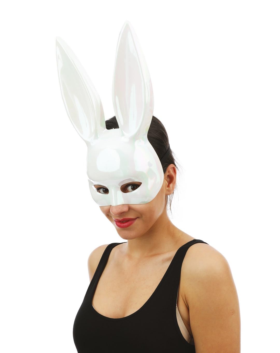 p-tit-clown-23391-halbmaske-wei-es-kaninchen-schillernd-erwachsene image 4