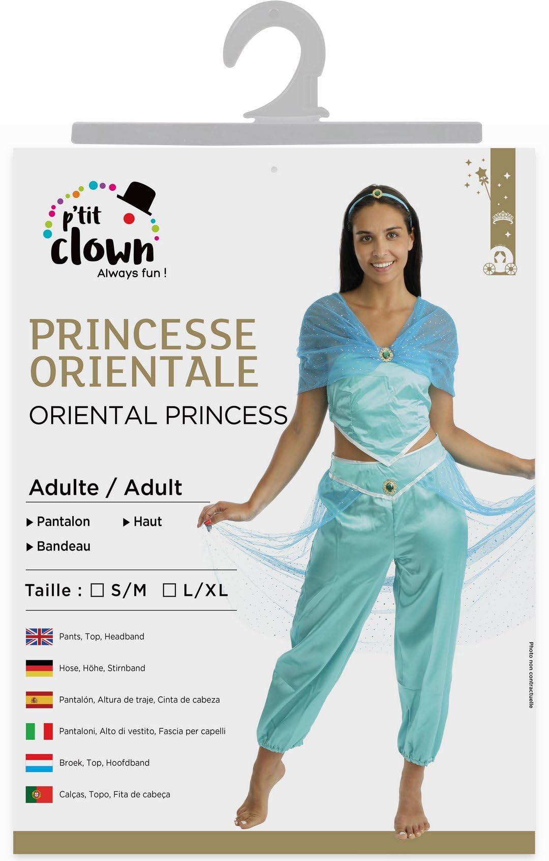ptit-clown-orientalische-prinzessin-prinz-kost-m-erwachsene-polyester image 5
