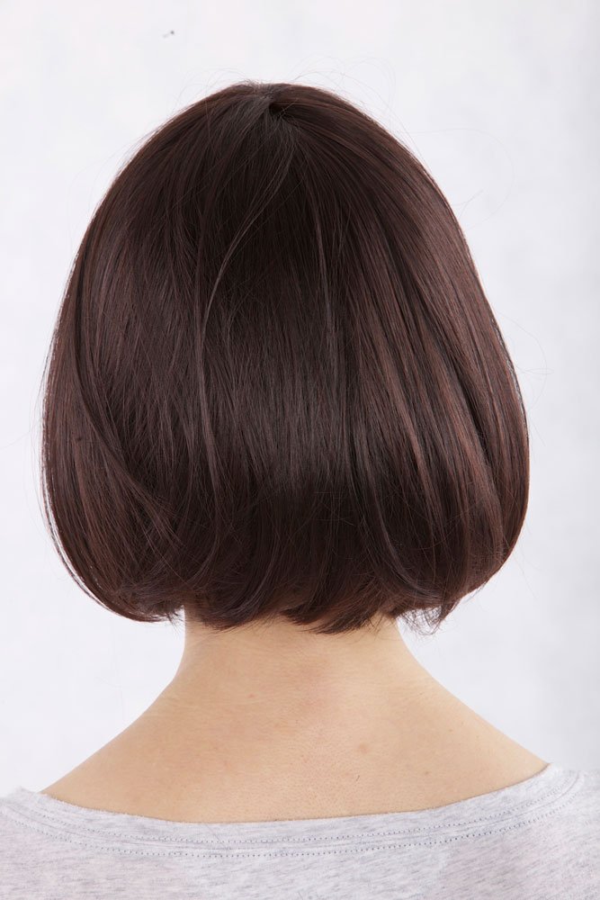 wig-me-up-ma017-2t33-bob-per-cke-dunkelbraun-mit-pony-25-cm image 4