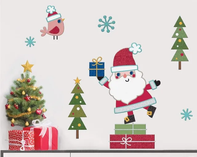 p-tit-clown-re22883-weihnachtsaufkleber-schneemann-weihnachtsmann-bunt image 1