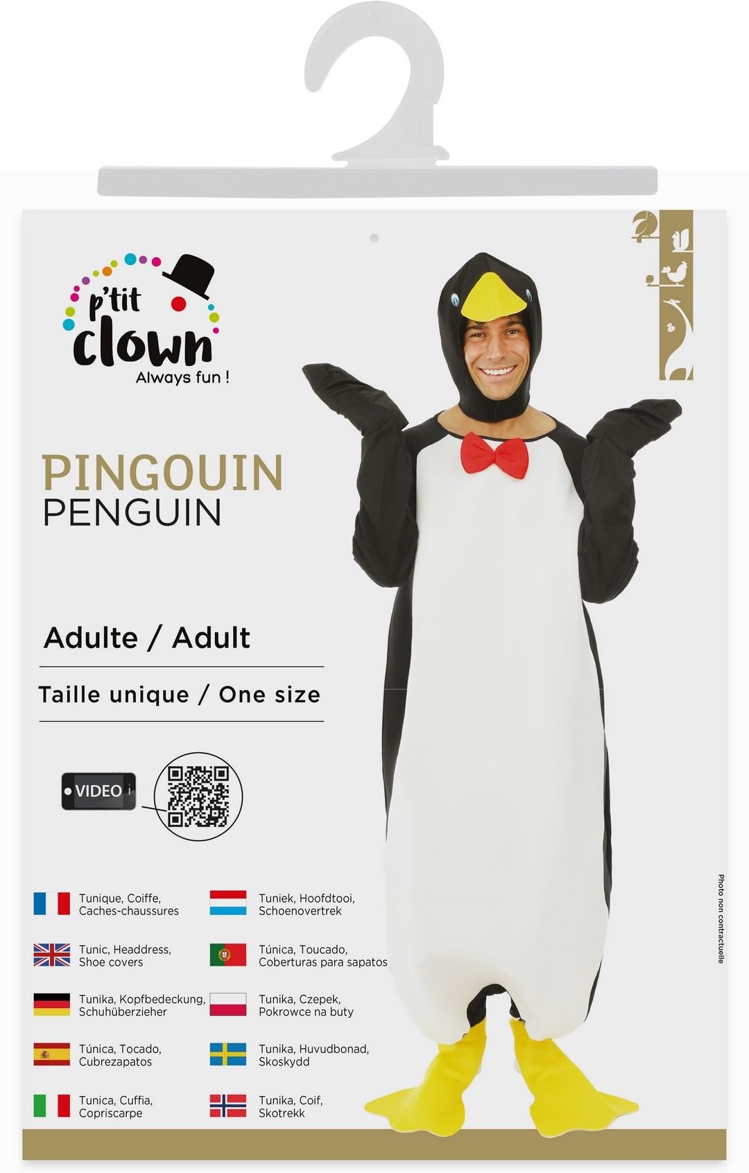 ptit-clown-tierkost-m-pinguin-f-r-erwachsene-einheitsgr-e image 5