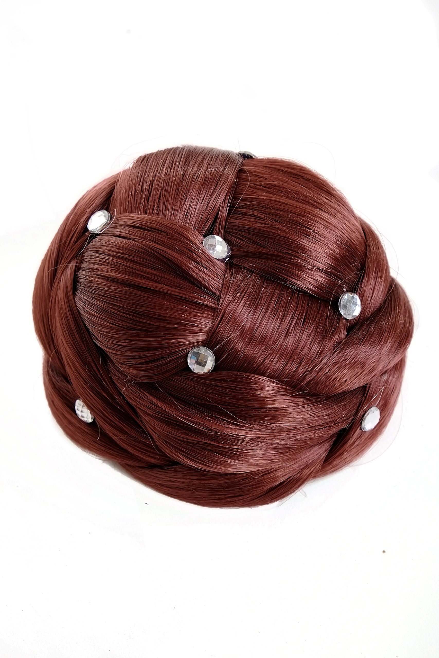 wig-me-up-jl-sz01-35-haarteil-geflochten-dutt-haarknoten-rotbraun-mit-strass image 4