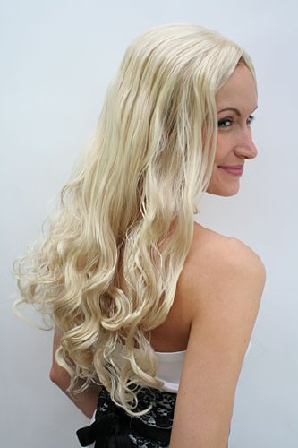 wig-me-up-pw0205-hk88-per-cke-damen-lang-blond-hippie-mit-stirnband image 3