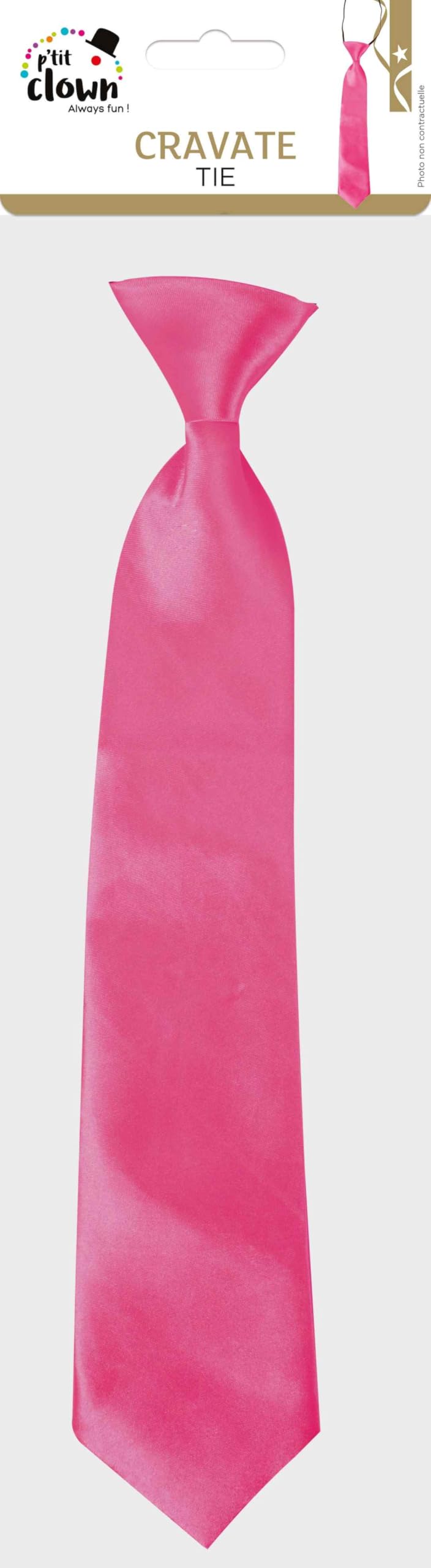 p-tit-clown-krawatte-neonrosa-mit-gummizug-erwachsene-unisex-karneval image 6