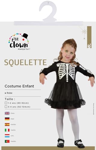 p-tit-clown-82964-baby-skelett-m-dchen-kost-m-kleid-92-104-cm image 7