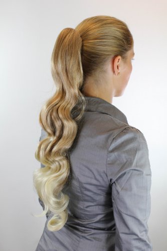 wig-me-up-dm21-27t613-haarteil-zopf-dunkelblond-platinblond-gewellt-60-cm image 2
