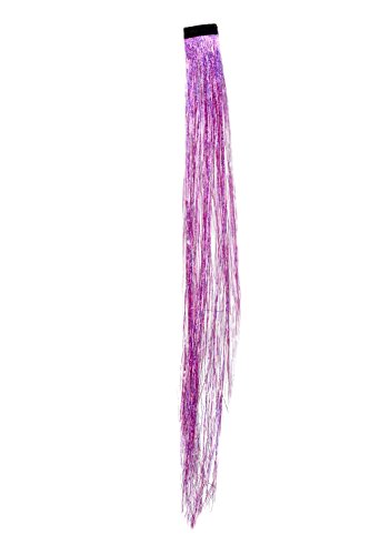 wig-me-up-rh-044-pink-clip-in-extension-tinsel-lametta-pink-45-cm image 6
