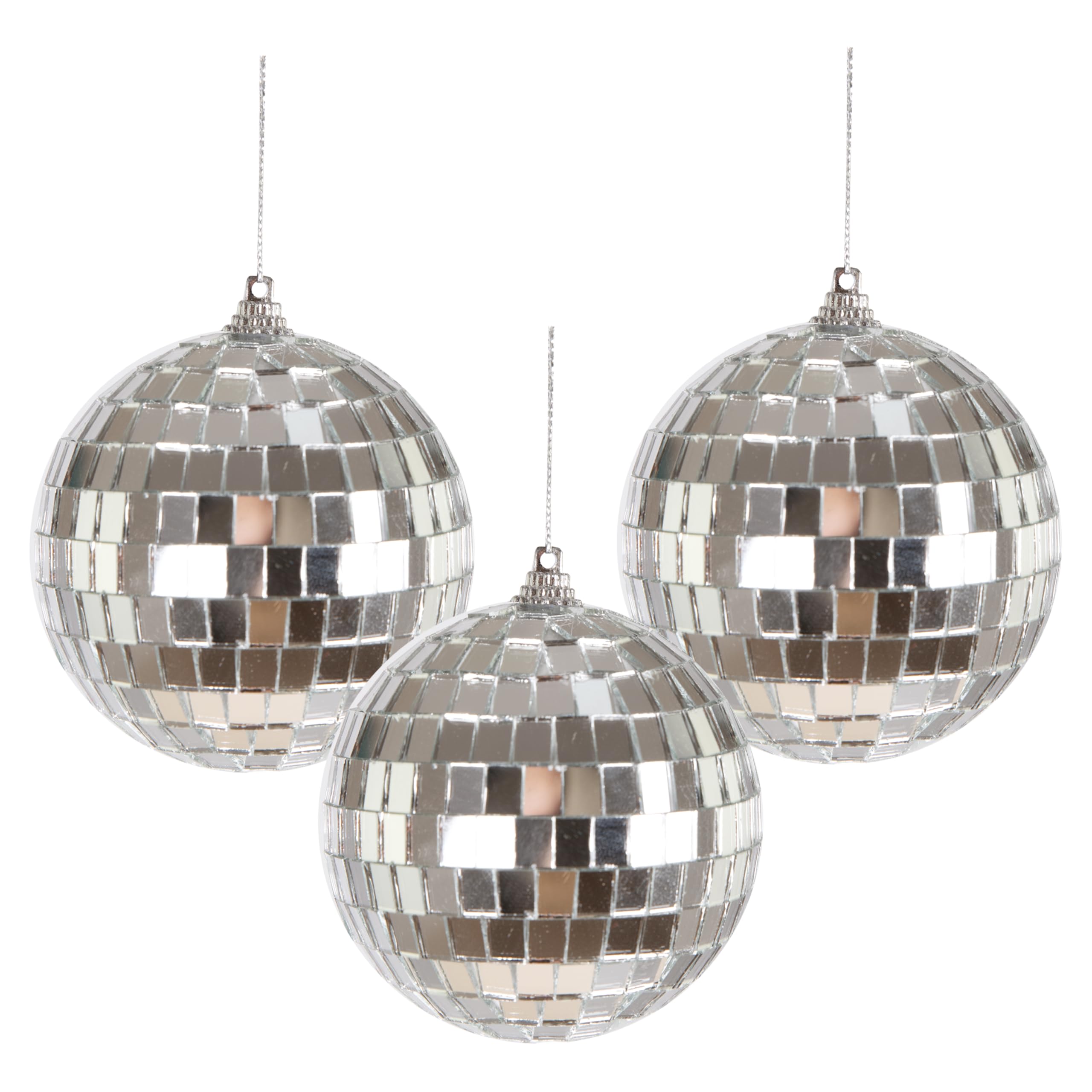 ptit-clown-spiegelkugel-disco-dekoration-silber-30-cm image 6