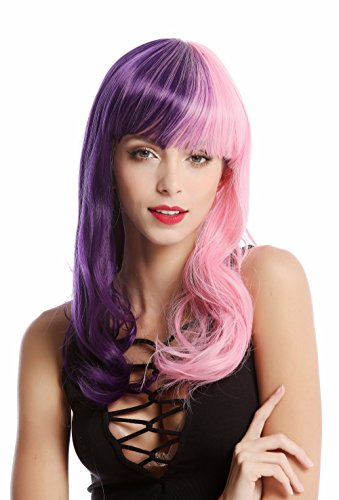 wig-me-up-gf-w2301-damenper-cke-lila-pink-halb-lila-halb-rosa-lockig-55-cm image 6