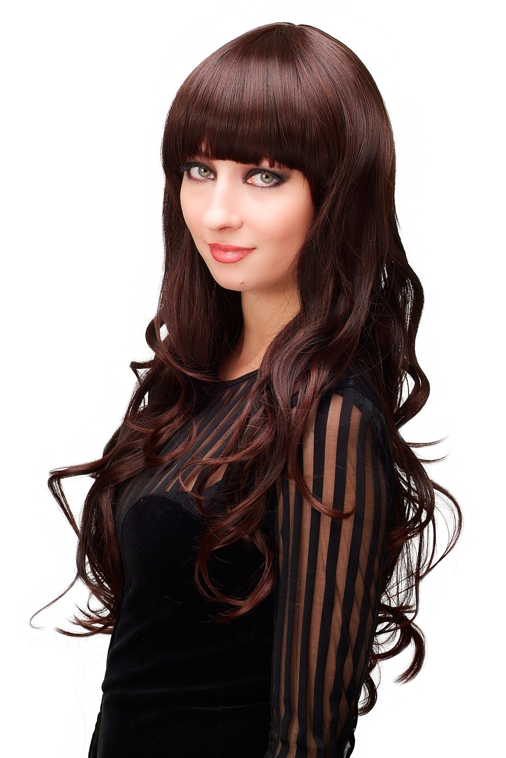wig-me-up-h9101-damenper-cke-lang-gewellt-65-cm-mahagoni-braun-2t33-mit-pony image 2