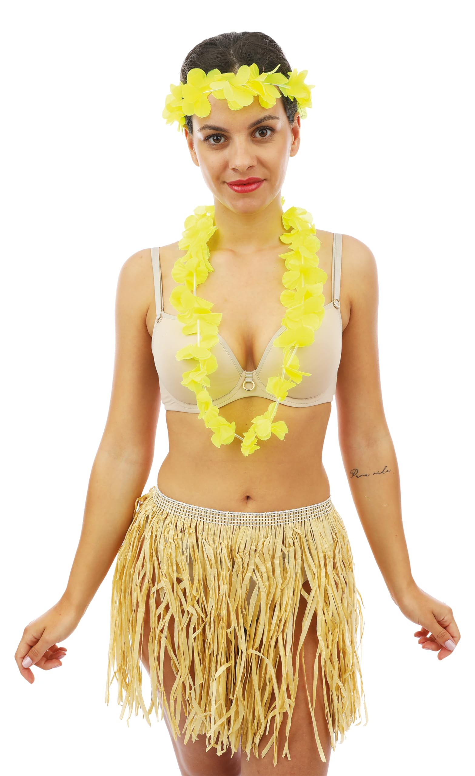 p-tit-clown-hawaii-kette-fluo-neon-blumenkette-zuf-llige-farbe image 5