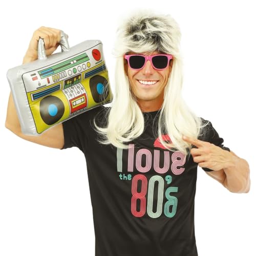 p-tit-clown-22681-aufblasbarer-kassettenspieler-boombox-grau image 8