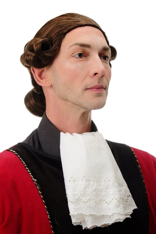 wig-me-up-f2588-2t30-herrenper-cke-barock-lord-edelmann-schwarz-braun-30-cm image 1
