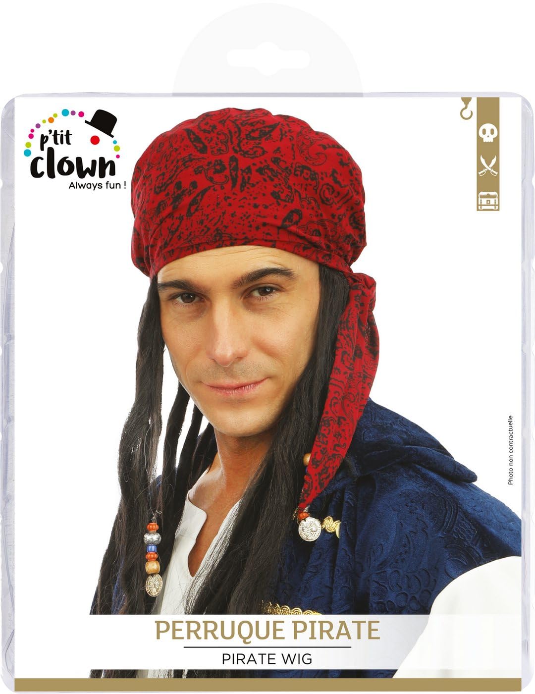 p-tit-clown-34750-piraten-per-cke-dreadlocks-mit-tuch-mehrfarbig image 4