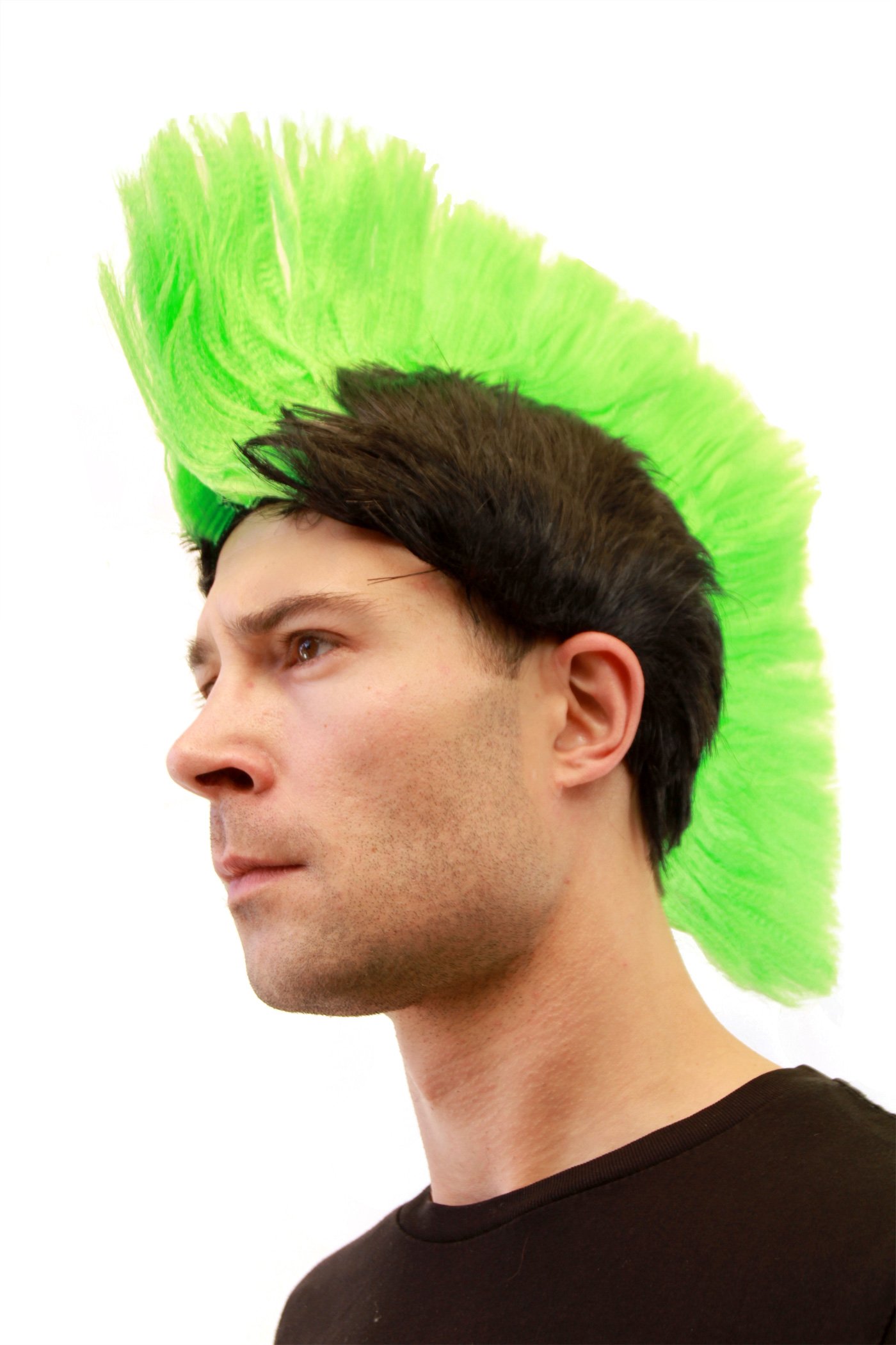 wig-me-up-lm-420-punk-per-cke-mohawk-irokese-schwarz-gr-n image 2