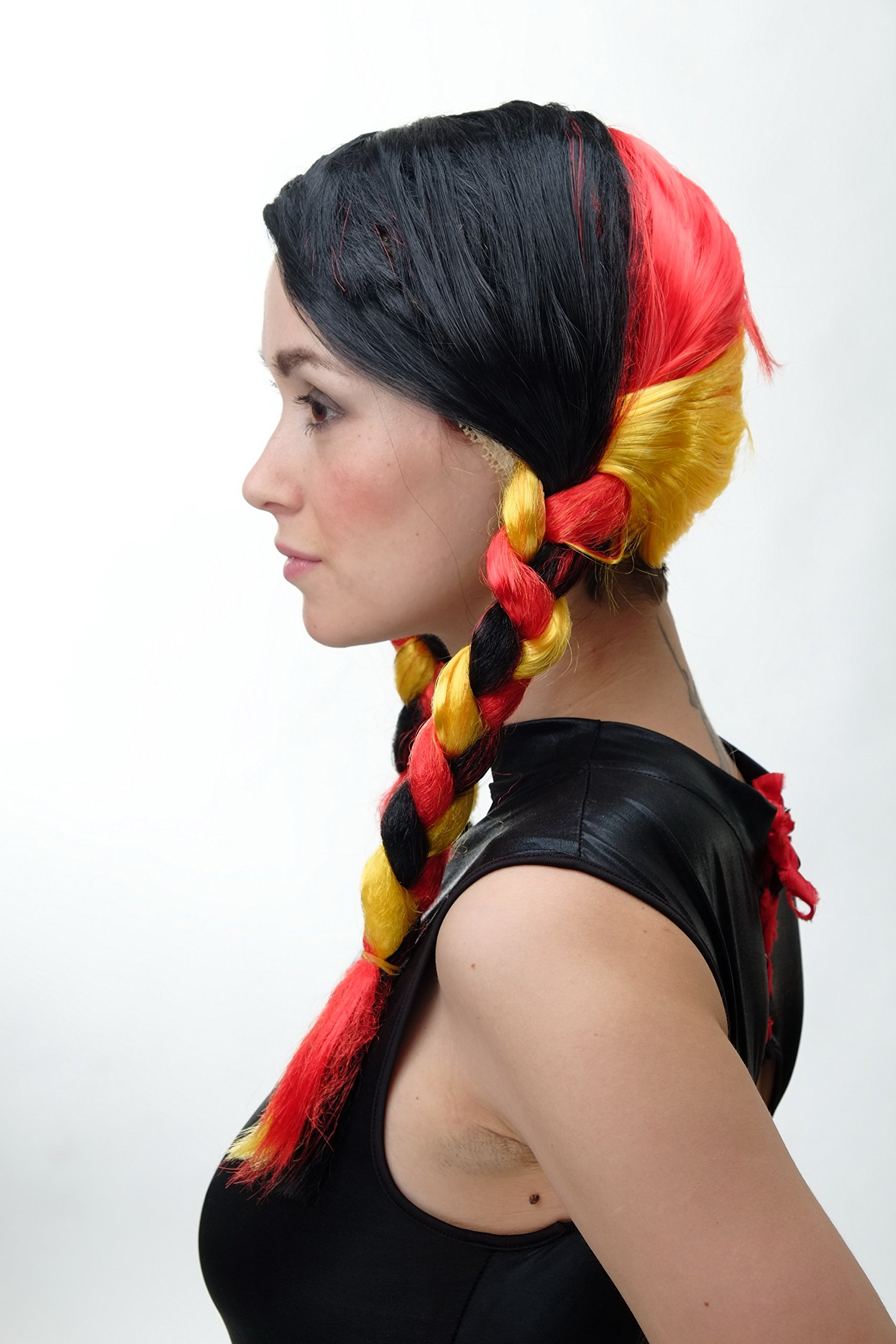 wig-me-up-xr-014-damen-fanper-cke-deutschland-z-pfe-schwarz-rot-gold-55-cm image 2