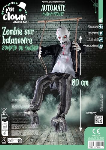 p-tit-clown-22251-animierter-zombie-auf-schaukel-80-cm image 7
