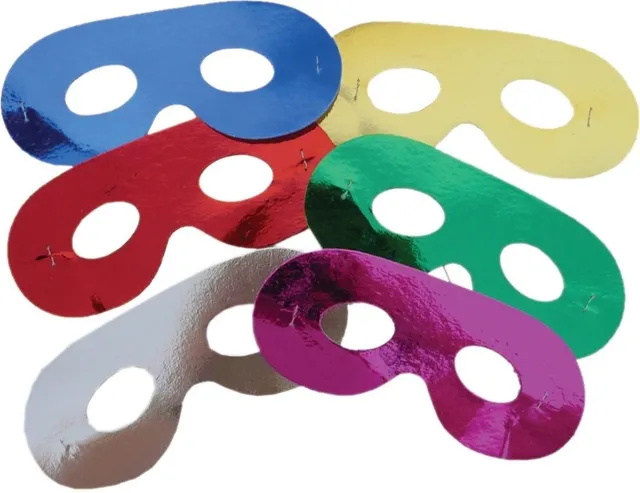 ptit-clown-loup-metallise-augenmasken-set-6-teilig-multicolore image 1