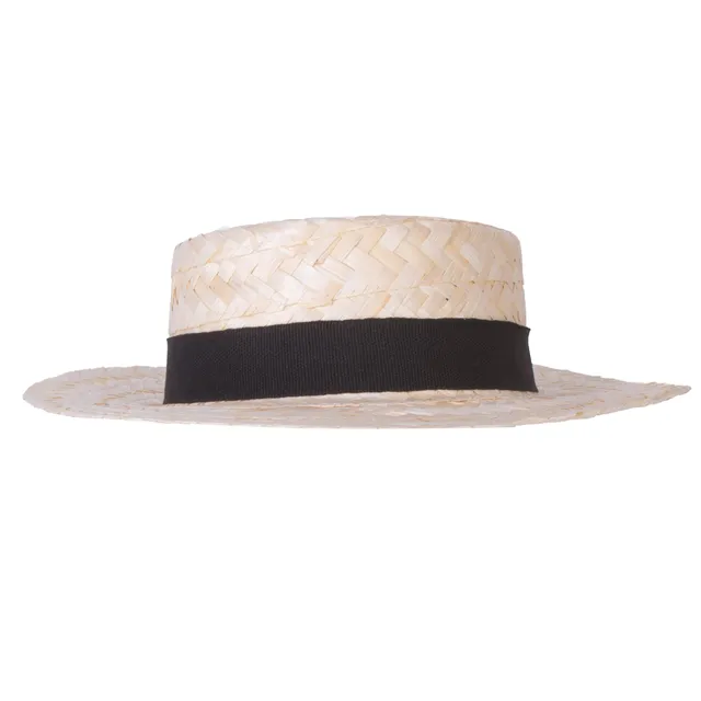 ptit-clown-27010-hut-stroh-canotier-erwachsene-beige image 1