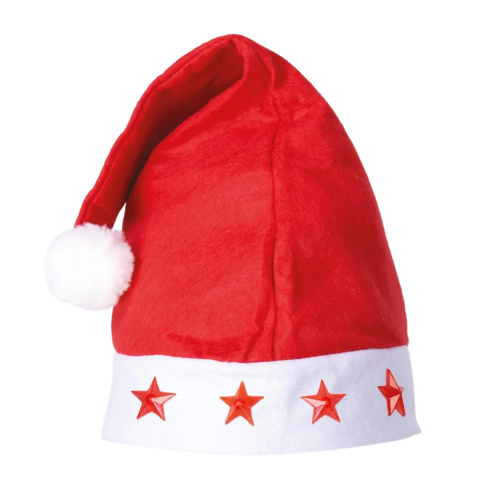 ptit-clown-weihnachtsm-tze-leuchtsterne-rot-erwachsene image 1