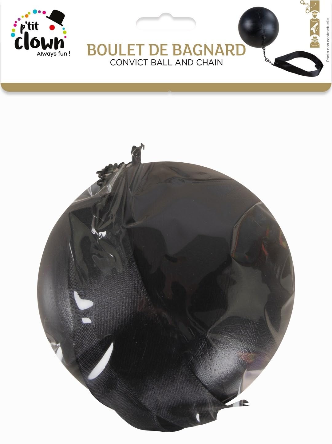 ptit-clown-60311-fu-kette-mit-kugel-str-fling-schwarz image 3