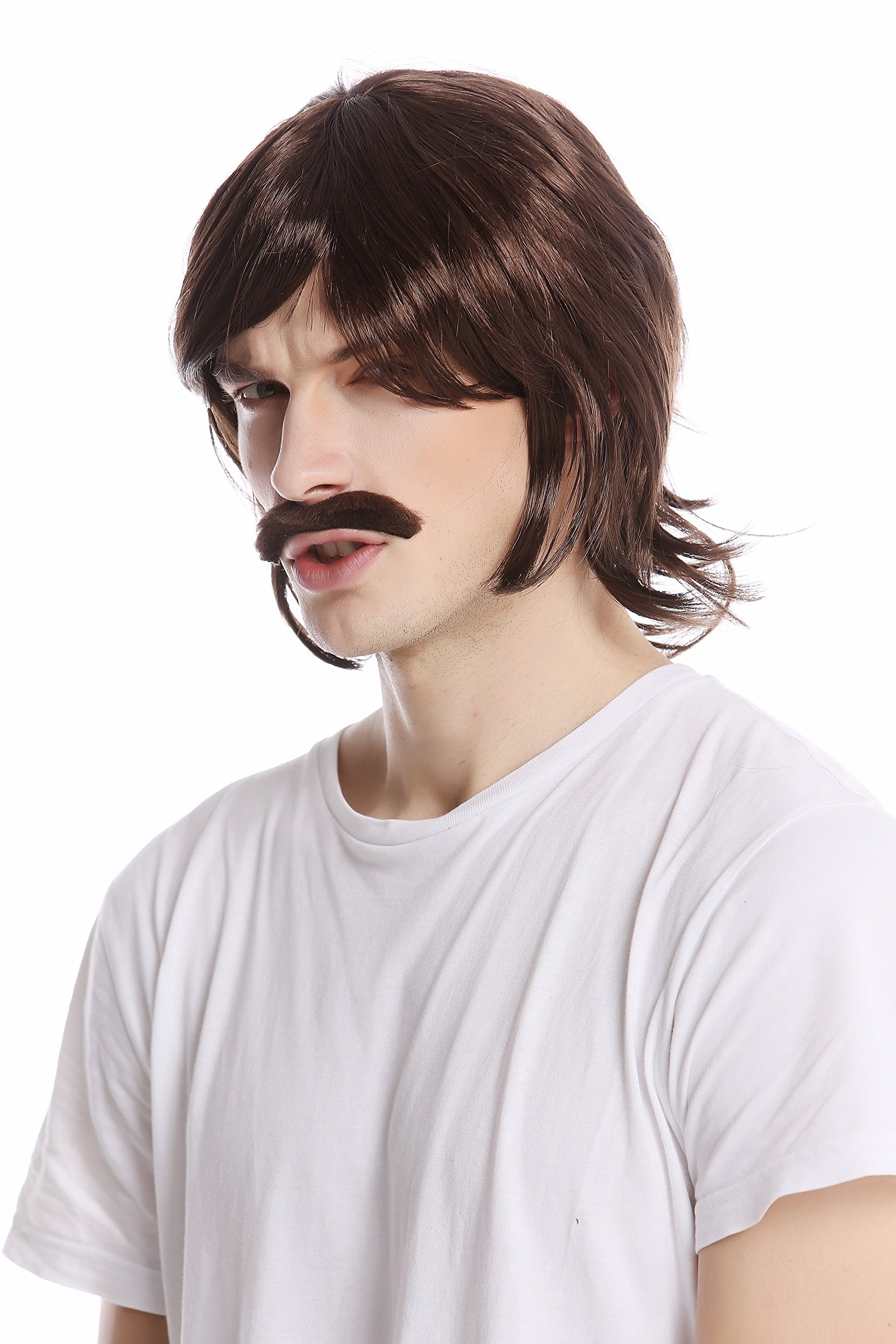 wig-me-up-per-cke-bart-set-herren-braun-lang-70er-bulle-polizei-35-cm image 3