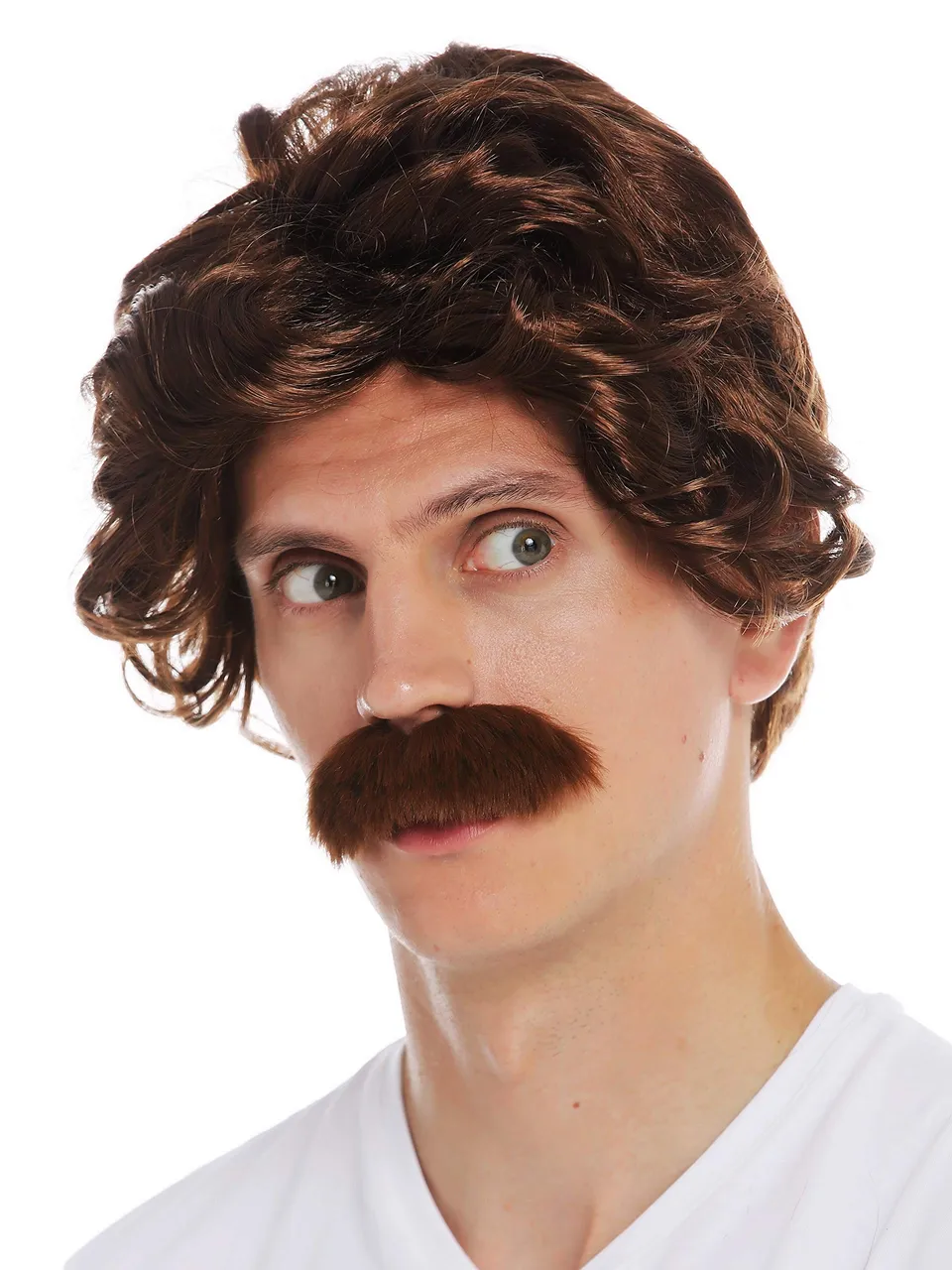 wig-me-up-7090-fr33a-herrenper-cke-70er-retro-mit-schnauzbart-mahagonibraun image 1