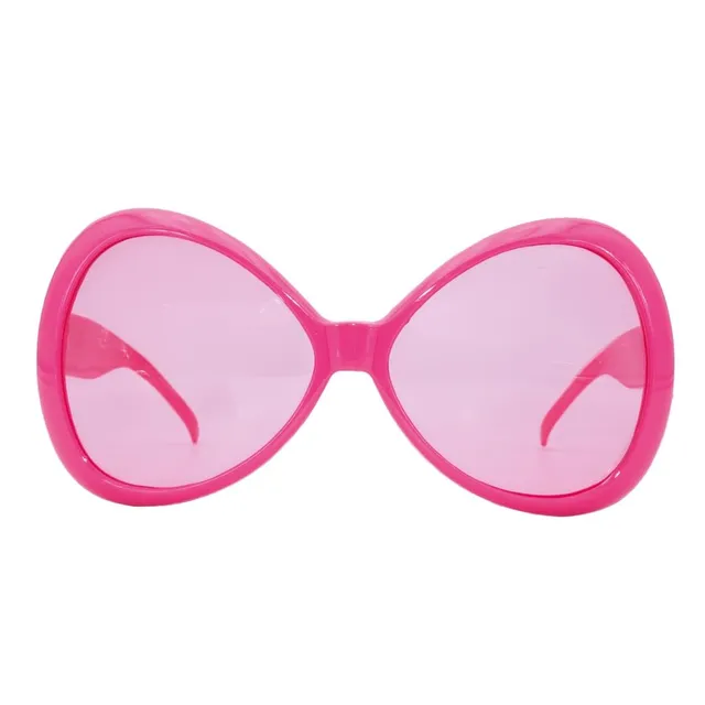 p-tit-clown-35061-fliegenbrille-rosa-18-x-8-5-cm-hippie-star-80er-accessoire image 1