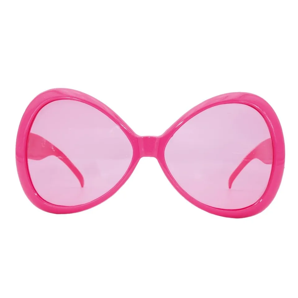 p-tit-clown-35061-fliegenbrille-rosa-18-x-8-5-cm-hippie-star-80er-accessoire image 1