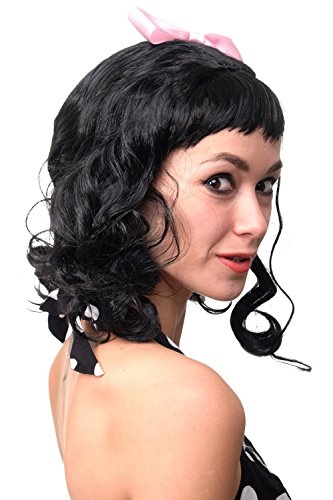 wig-me-up-rj026-p103-damenper-cke-50er-rock-n-roll-rockabilly-schwarz-mit-schlei image 8
