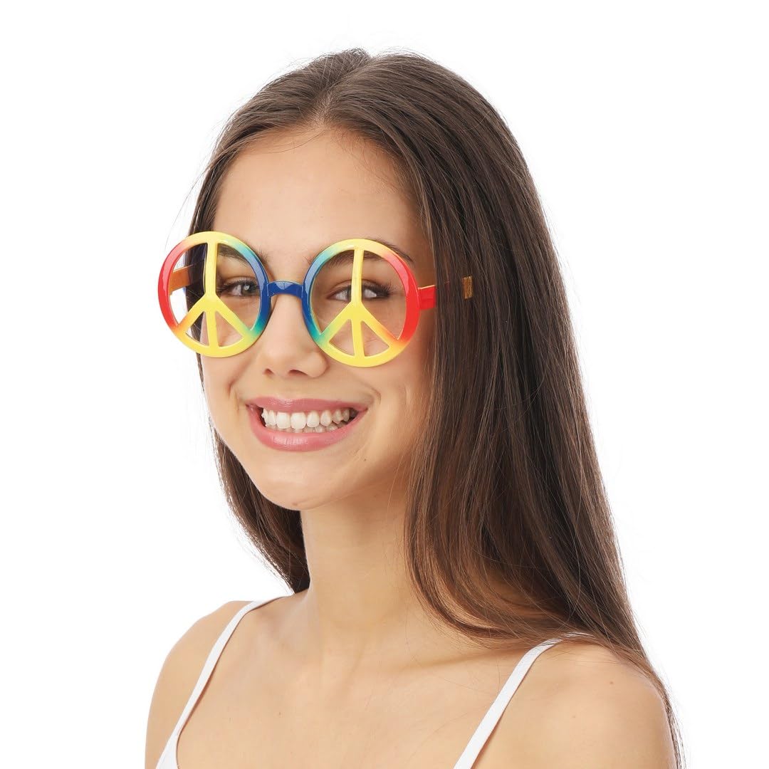 ptit-clown-40001-hippie-brille-peace-and-love-mehrfarbig-kunststoff image 5