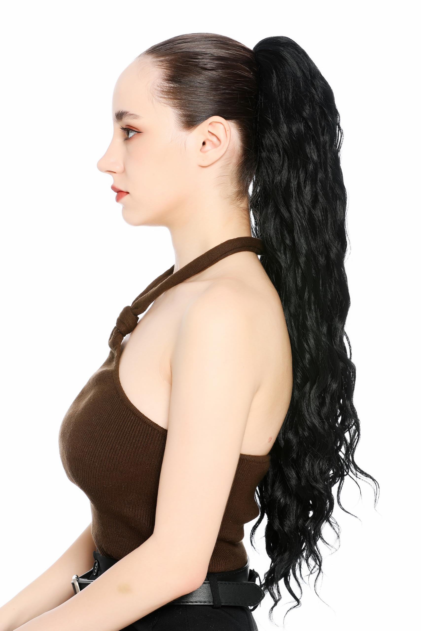 wig-me-up-n1557a-1-haarteil-pferdeschwanz-zopf-schwarz-gewellt-70-cm image 6
