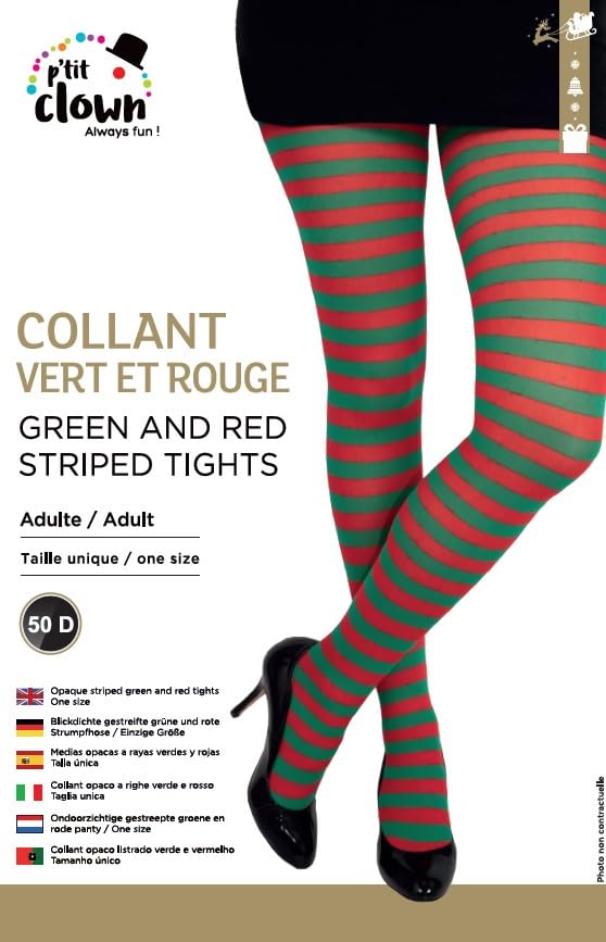 p-tit-clown-re74722-strumpfhose-gestreift-gr-n-rot-blickdicht image 4