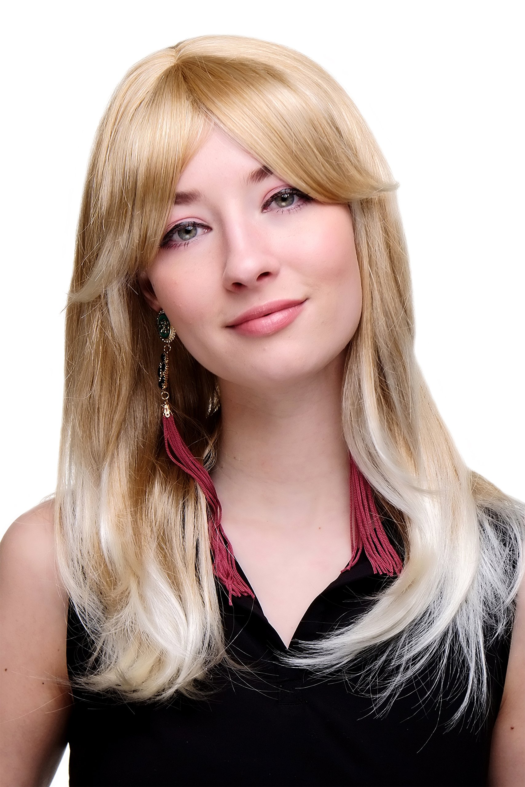 wig-me-up-3119-27t613-lange-damen-per-cke-blond-mix-mit-pony-50-cm image 1