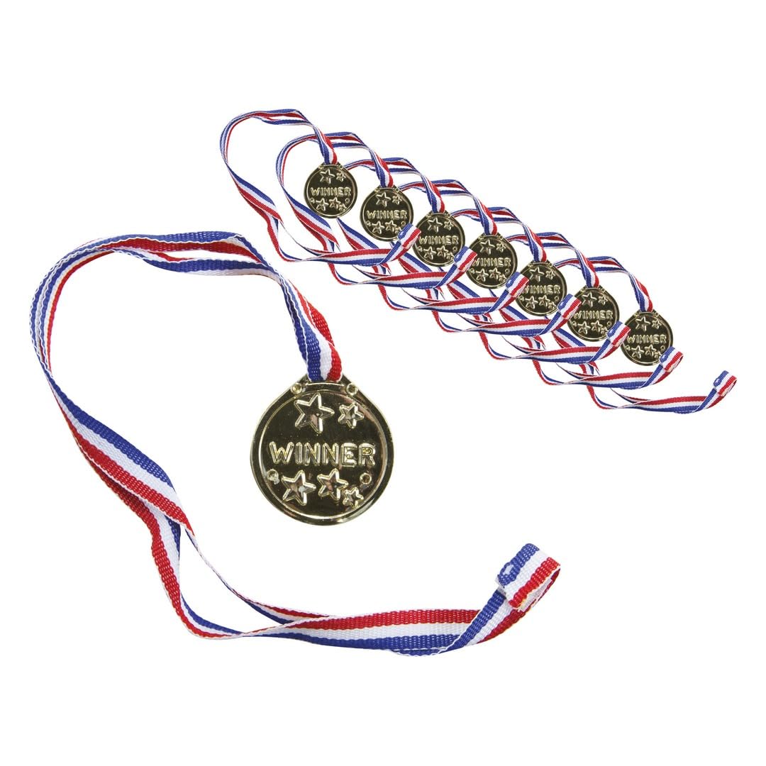 ptit-clown-35190-medaille-gold-mit-kordel-blau-wei-rot image 1